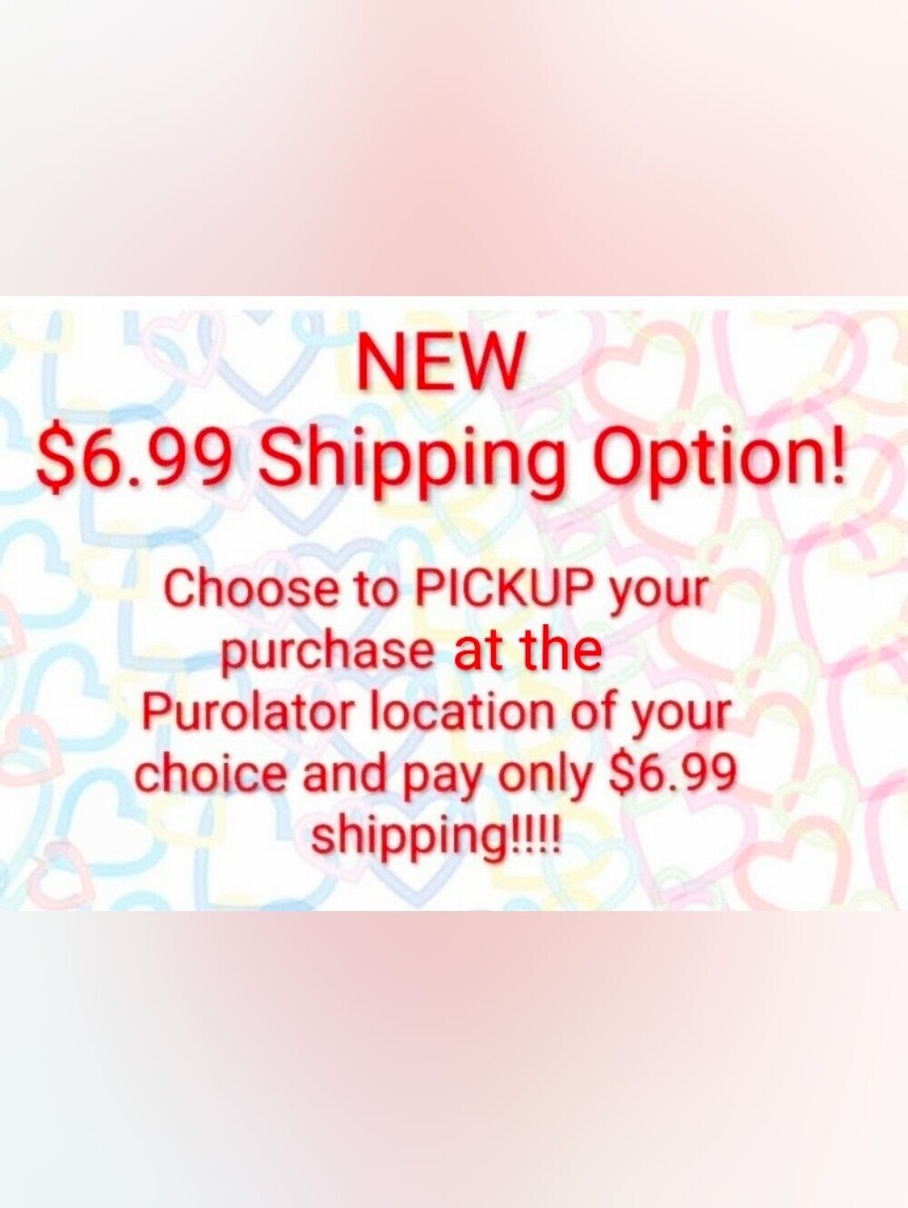 NEW $6.99 Shipping Option